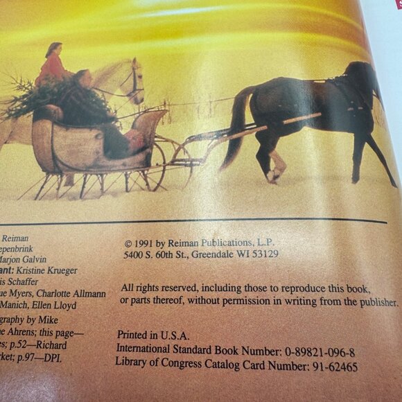 Christmas Country Style Hardcover Book By Reiman Publications 1991 - Picture 5 of 10